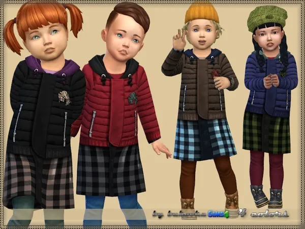 Alpha Coat Toddler 2 - The Sims 4 Custom Content