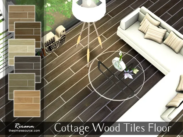 Alpha Cottage Wood Tiles Floor - The Sims 4 Custom Content