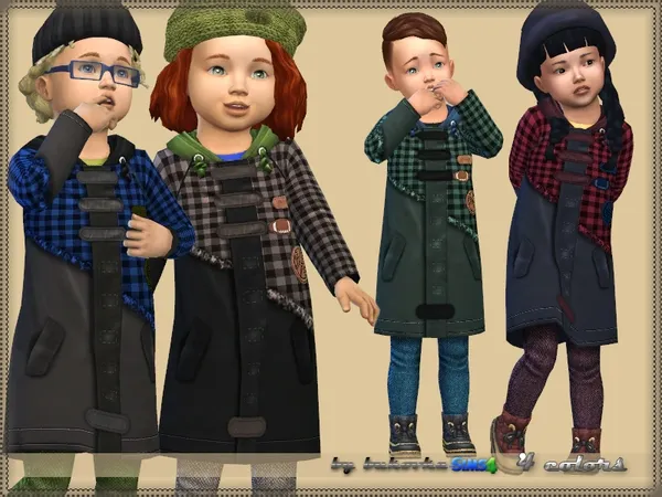 Alpha Coat Toddler 3 - The Sims 4 Custom Content