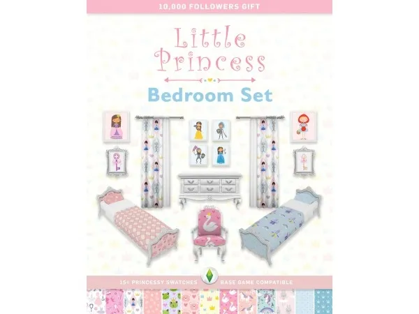Maxis Match Little Princess Bedroom Set by simplistic - The Sims 4 Custom Content