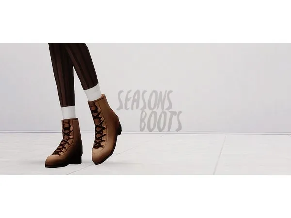 Maxis Match Seasons Boots by simsinwonderland - The Sims 4 Custom Content