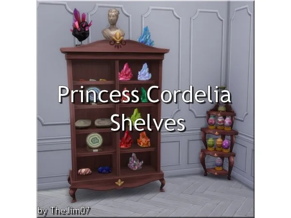 Alpha Princess Cordelia Shelves by TheJim07 - The Sims 4 Custom Content