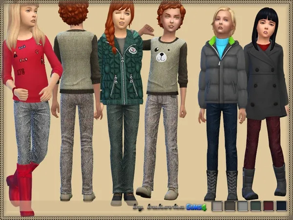 Alpha Pants Tweed - The Sims 4 Custom Content