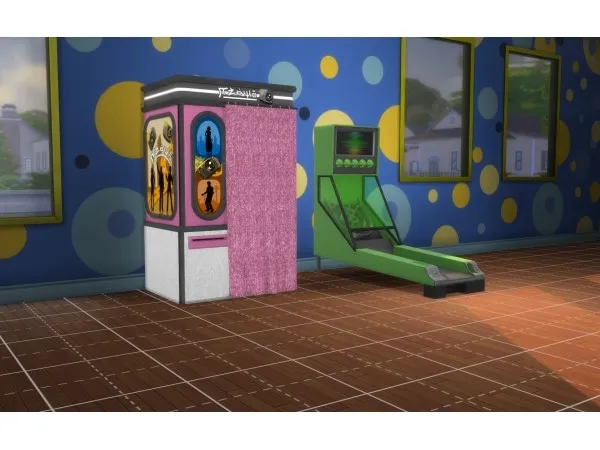 Alpha Skee Ball Photo Booth by fire2icewitch - The Sims 4 Custom Content