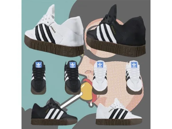 Alpha Adidas Sambarose ISH by ptdn - The Sims 4 Custom Content