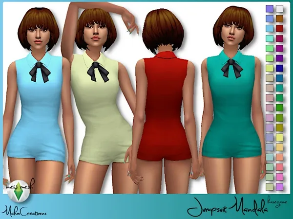 Maxis Match Jumpsuit Mandala - The Sims 4 Custom Content