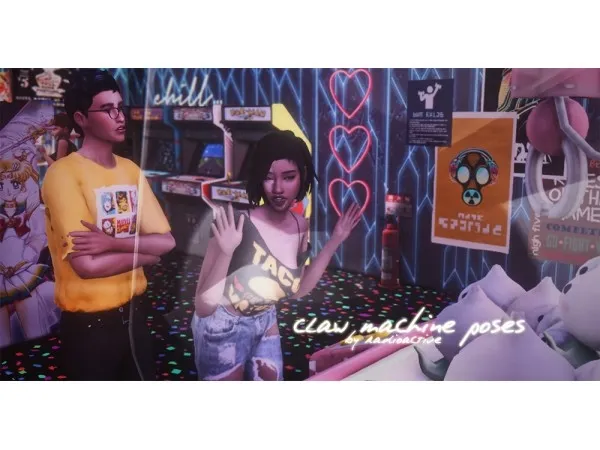 Mix Days of youth claw machine poses radioactive mess by a - The Sims 4 Custom Content