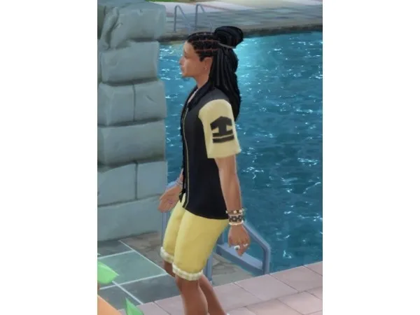 Maxis Match HalfBound Dreads male by birksche - The Sims 4 Custom Content