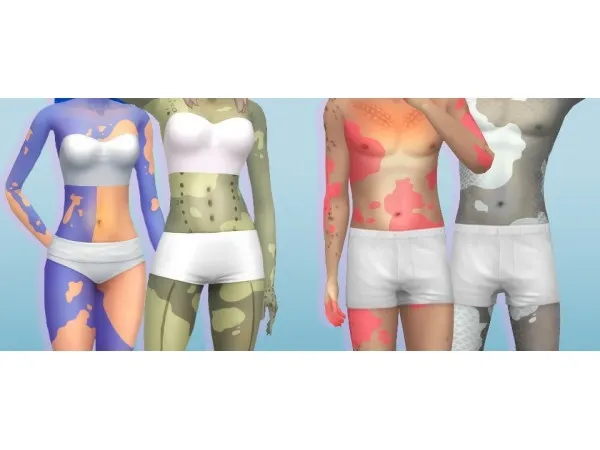 Maxis Match Supernatural Vitiligo by rachirdsims - The Sims 4 Custom Content