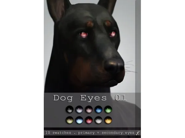 Alpha Dog eyes 01 by quirkykyimu - The Sims 4 Custom Content