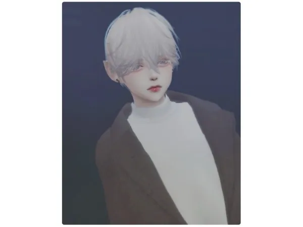 Alpha Hair 06 tori tori by yuu - The Sims 4 Custom Content