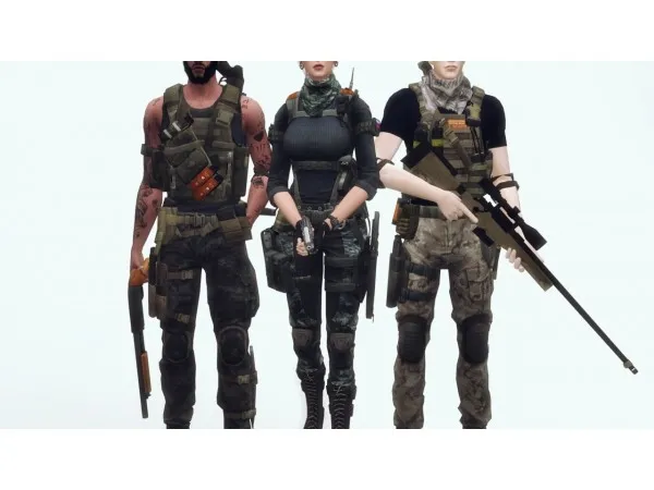 Alpha Military uniforms by plazasims - The Sims 4 Custom Content