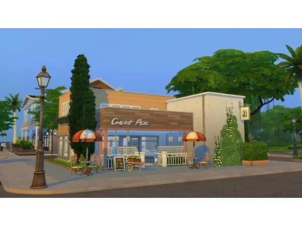 Mix Flower Shop Florists Home by archisim - The Sims 4 Custom Content