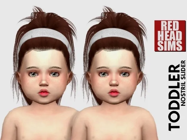 Mix TODDLER NOSTRIL SLIDER - The Sims 4 Custom Content