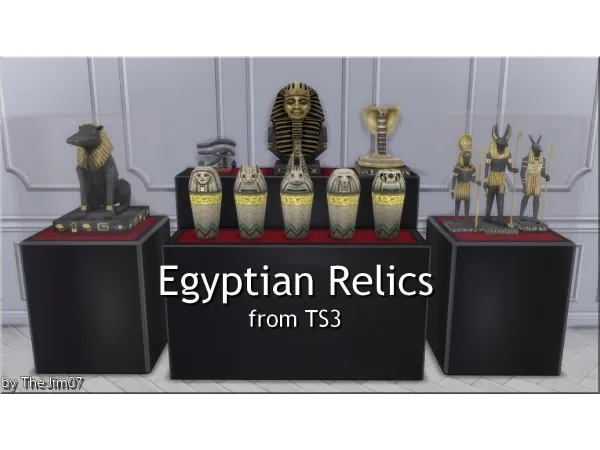 Alpha Egyptian Relics from by TheJim07 - The Sims 4 Custom Content