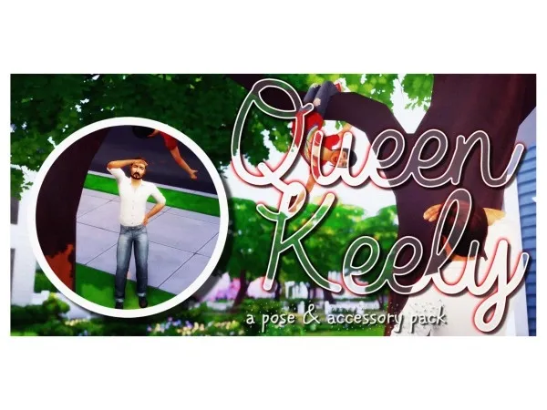 Maxis Match Queen Keely a pose accessory pack by treefrienddesigns - The Sims 4 Custom Content