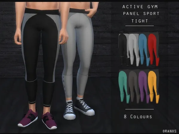 Alpha Active Gym Panel Sport Tight - The Sims 4 Custom Content