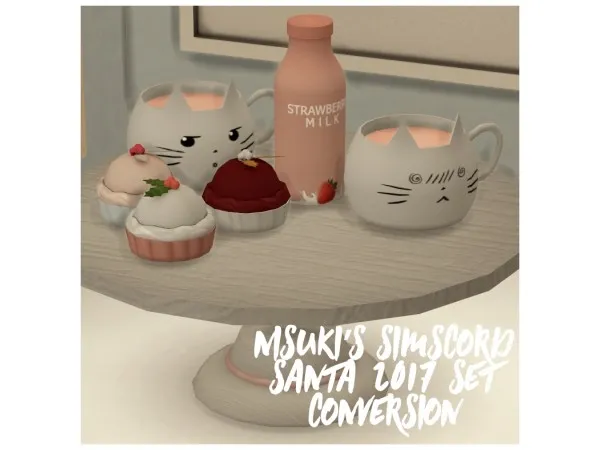 Maxis Match Nisukiu2019s simscord santa 2017 set conversion by vamprocillin - The Sims 4 Custom Content