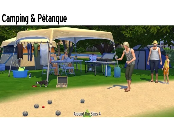 Maxis Match Around Pétanque at the camping - The Sims 4 Custom Content