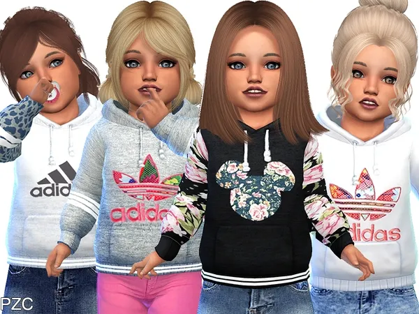 Alpha Adidas Hoodies For Toddler - The Sims 4 Custom Content