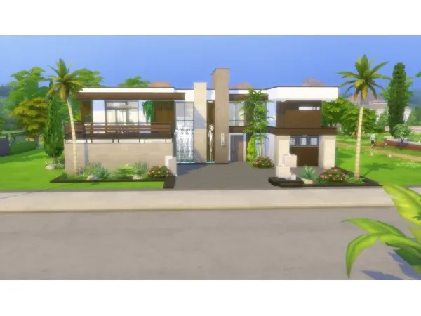 Alpha House 57 Modern No by viasims - The Sims 4 Custom Content