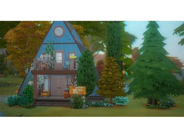 Alpha ABANDONED CABIN IN THE WOODS by skellysim - The Sims 4 Custom Content
