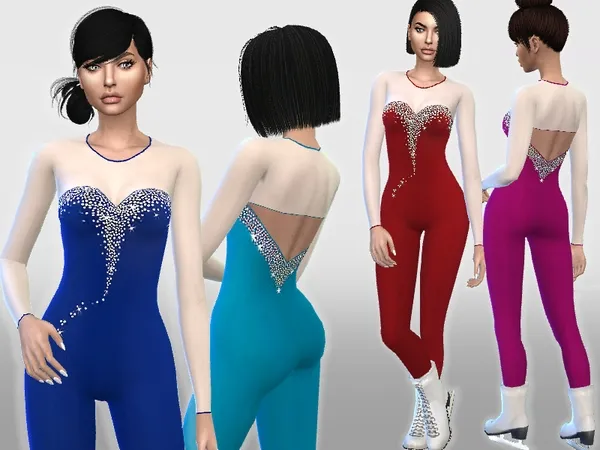 Alpha Ice Skating Outfit - The Sims 4 Custom Content