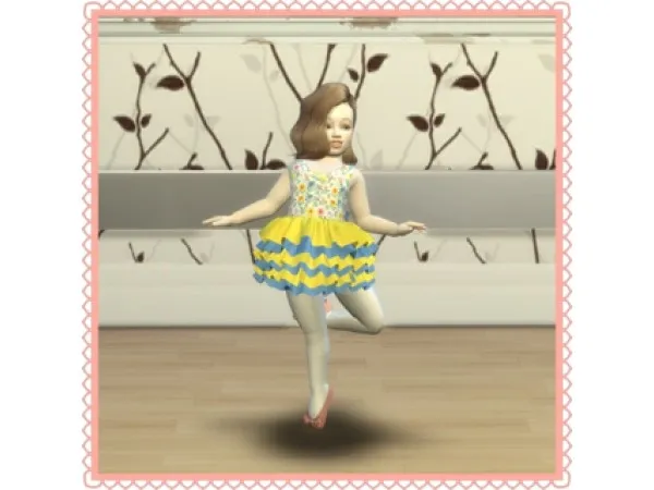Alpha Ballet poses for toddler by simsfinds - The Sims 4 Custom Content