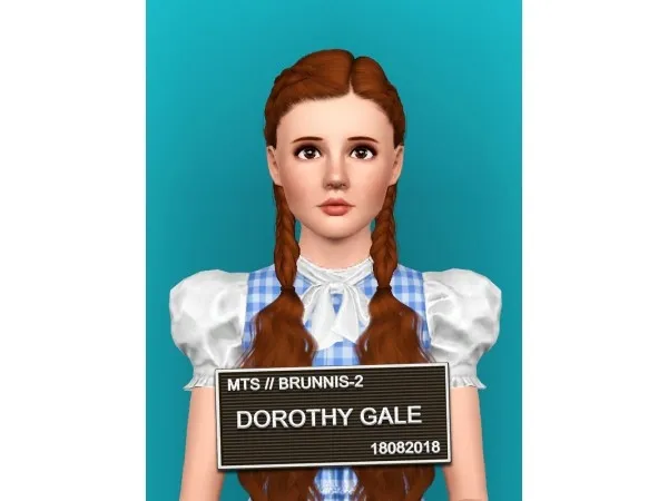 Dorothy Gale (Wizard of Oz) 2 by Brunnis - The Sims 3 Custom Content