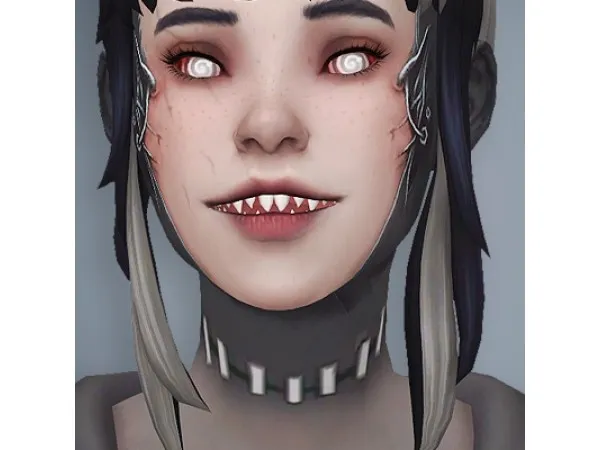 Alpha GUN SHOW FANGS by PYXIS - The Sims 4 Custom Content