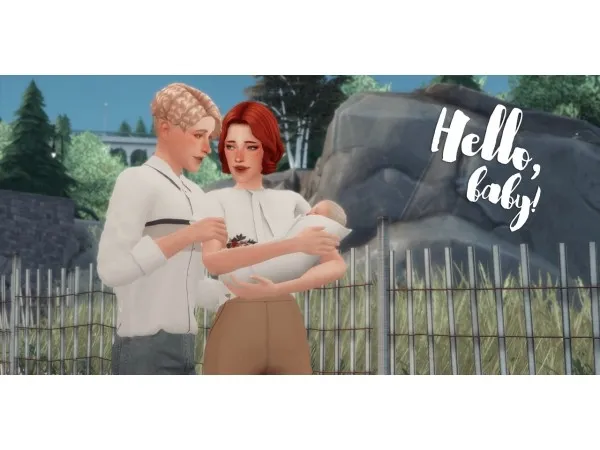 Alpha HELLO BABY POSEPACK AND SWADDLE FOR TODDLERS by simsfinds - The Sims 4 Custom Content