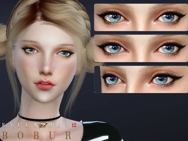 Alpha Bobur Eyelashes 12 - The Sims 4 Custom Content