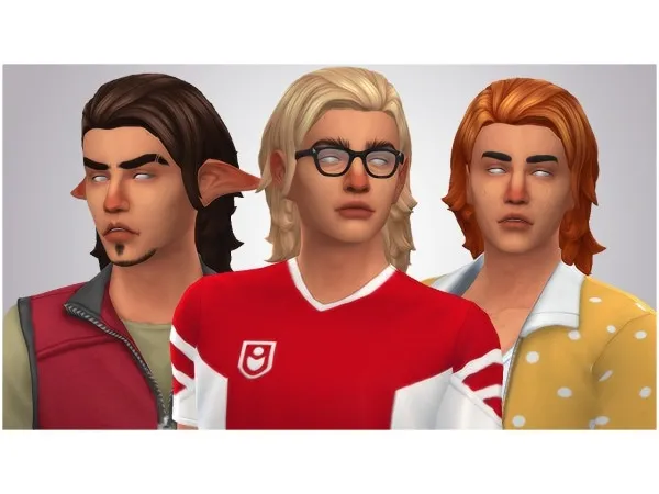 Maxis Match Not so mullet mullet by dogsill - The Sims 4 Custom Content