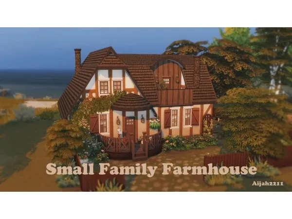 Maxis Match Small Family Farmhouse by isegrimsims - The Sims 4 Custom Content
