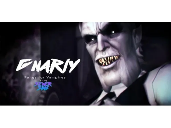 Alpha Gnarly Fangs by sewersims - The Sims 4 Custom Content