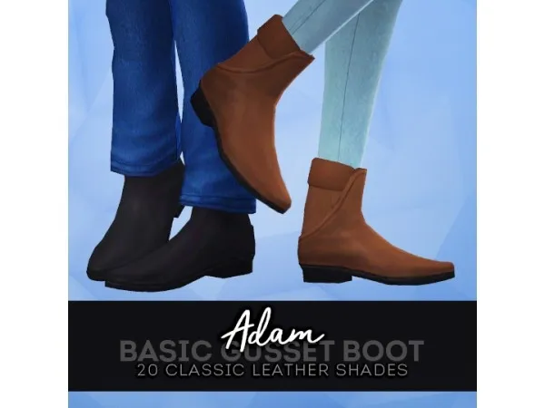 Maxis Match ADAM GUSSET BOOT by - The Sims 4 Custom Content