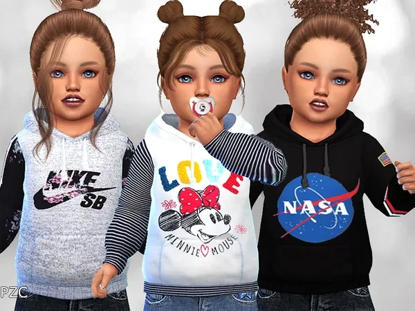 Alpha Toddler Hoodies 010 - The Sims 4 Custom Content