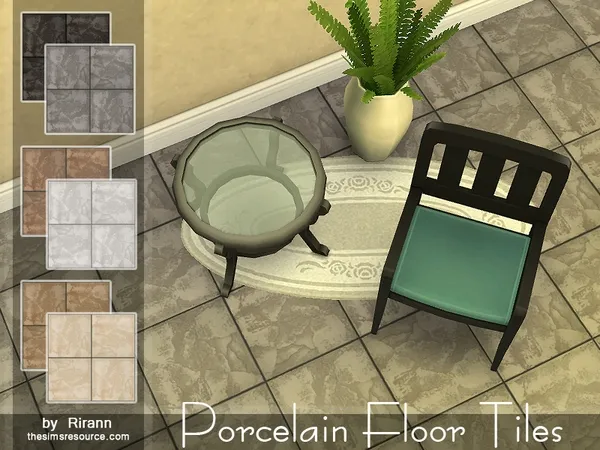 Mix Porcelain Floor Tiles - The Sims 4 Custom Content
