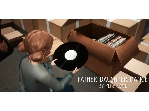 Alpha Father Daughter Dance couple poses love by pepsi - The Sims 4 Custom Content