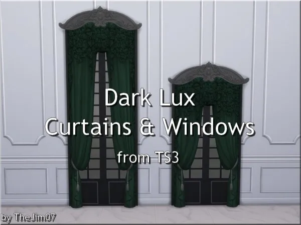 Dark Lux Curtains & Windows by TheJim07