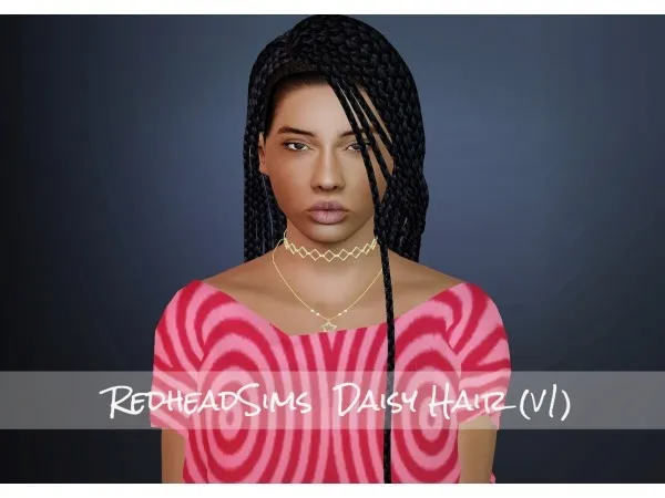 RedheadSims Daisy Hair 4to3 sims by nemiga - The Sims 3 Custom Content