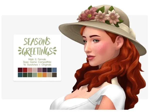 Maxis Match Seasons Greetings Hat sims by nolan - The Sims 4 Custom Content