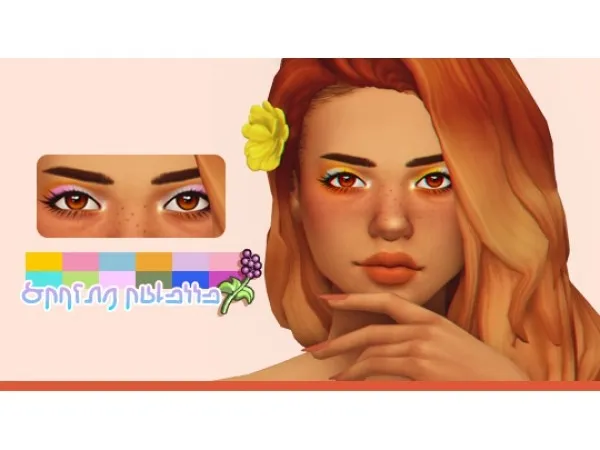 Maxis Match SPRING EYESHADOW PALETTE by simpai - The Sims 4 Custom Content
