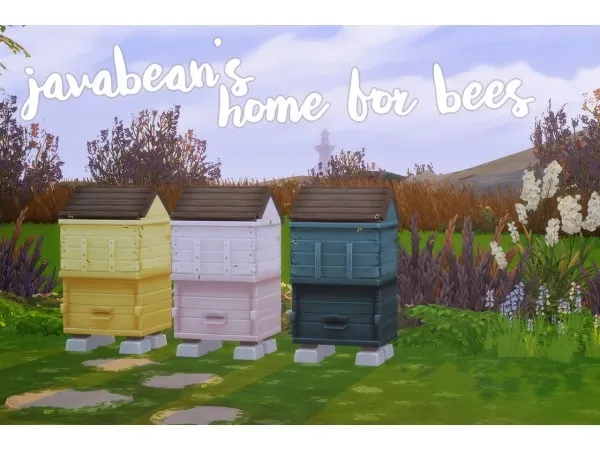 Maxis Match Javabeans Home for Bees by hamburgercakes - The Sims 4 Custom Content