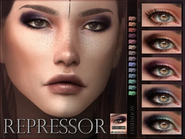 Alpha Repressor Eyeshadow - The Sims 4 Custom Content