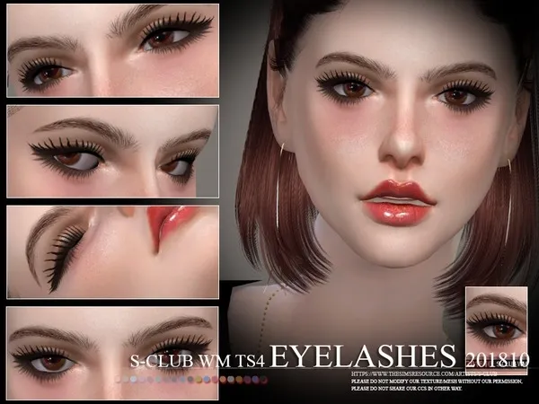 Alpha S Club WM eyelashes 201810 - The Sims 4 Custom Content
