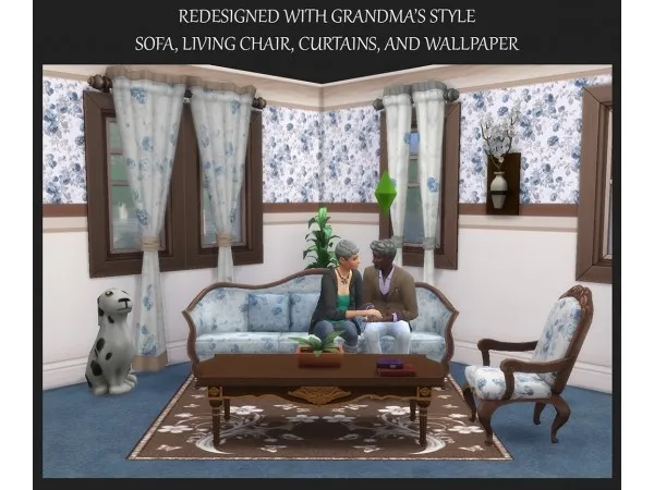 Alpha Redesigned with Grandma's Style Select Item Recolours by Simmiller - The Sims 4 Custom Content