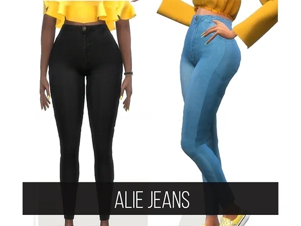 Alpha ALIE JEANS - The Sims 4 Custom Content