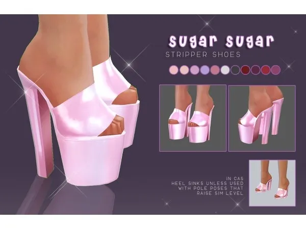 Alpha Sugar Sugar Shoes by nearnakedsims - The Sims 4 Custom Content