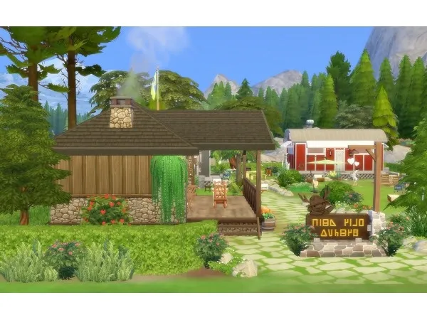 Maxis Match House 60 Camping Granite Falls No by viasims - The Sims 4 Custom Content